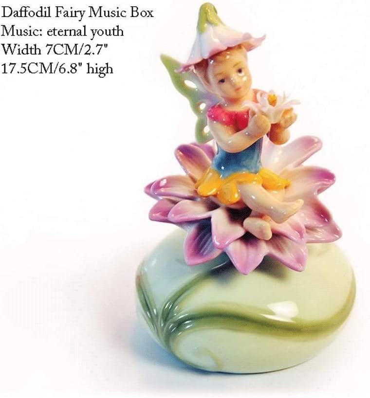 Музичка кутија Керамички ангел, животински музички кутија Деца роденденски подароци за момчиња и девојчиња за семејство