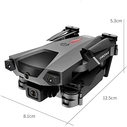 UJIKHSD преклопен дрон со 8K UHD камера за возрасни, квадкоптер со автоматско враќање дома, следете ме, префрлување на двојно фотоапарати,