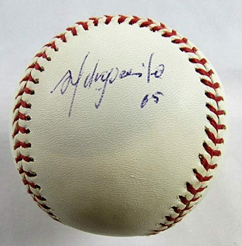 Адријан Ел Дукецито Ернандез потпиша автоматски автограм Бејзбол Б95 - автограмирани бејзбол