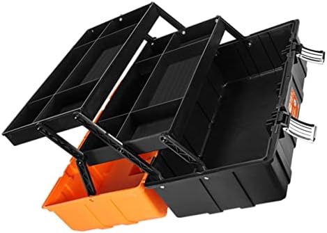 Doitool алатка кутија црна организатор на канти за чистење на автомобили алатки за преклопување алатка за рачни алатки кутија ракувана