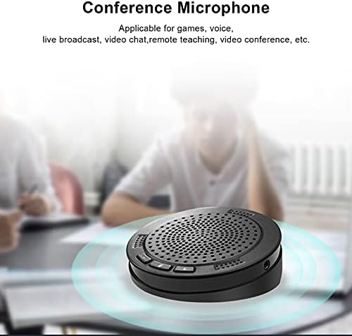 Конференција USB микрофон, УСБ -конференција за звучници на звучници на конференција за звучници УСБ Омнидирекциски микрофон за емитување во