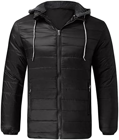 Зимски јакни на Ymosrh, машка есенска патент затоплување, загреано јакна за пакувања со светло палто за мажите за мажи