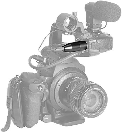 Movo FXLR-PRO 3.5 mm Мини-Џек Женски Микрофон Адаптер на 3-pin XLR Машки Конектор Со Интегриран Фантомски Конвертор На Енергија