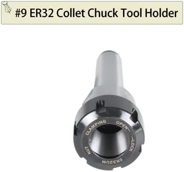 FindMall 9 ER32 Collet Chuck Allocter Sute for Machine Machine CNC и алатка за мелење на струг