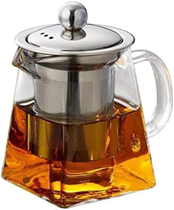 Cabilock чај сад 350 ml стаклена чајник со инфузер стаклен чај чај со отстранлив инфузер лабав чај чај чај чај чај чај