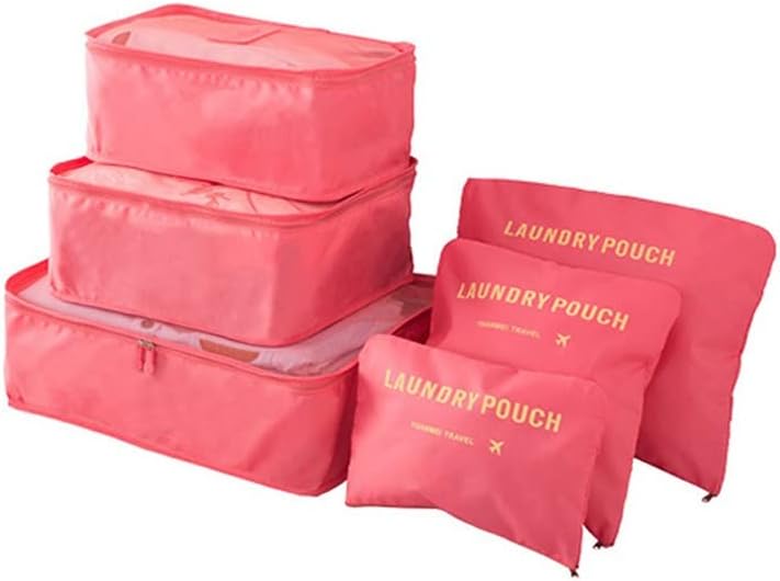 Лаебевон 6 Поставете Коцки За Пакување,Мултифункционални Пакети За Сортирање Облека, Торби За Складирање На Организаторите На Багажот, Торбички
