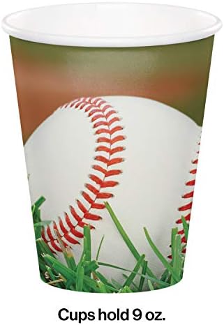Креативно претворање на спортски фанатични бејзбол топла/ладна чаши, 8 брои, разнобојни
