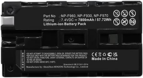 Синергија батерија на дигитална камера, компатибилна со дигиталната камера Sony NP-F970, ултра висок капацитет, замена за батеријата Sony NP-F930-Вградено