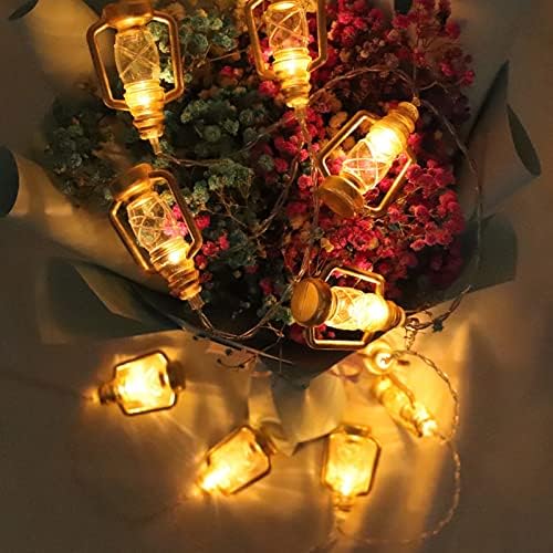 BSXGSE Ноќта на вештерките ретро керозин ламба забава Двор декоративни светла LED светлосна лента за сцената 1,5 метри 10 светла шут