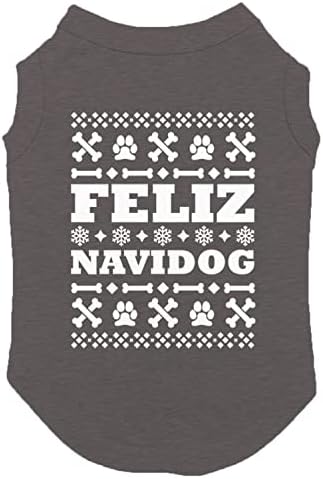 Фелиз Навидог - Шпанска Божиќна кошула за кучиња Дедо Мраз