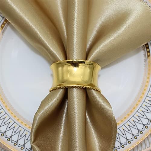 ZLXDP метални држачи за салфетка прстени за салфетка за салфетка за свадбени вечера забави Свадби приеми Семејна декорација
