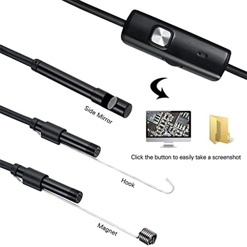 ZSEDP 8mm мини ендоскоп камера 720p USB ендоскоп 6 LED 1/1,5/3,5/5m мек кабел водоотпорен инспекција Borescope за Android