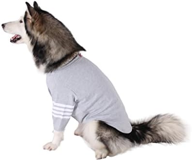 Мода цврсто куче Зимска маичка облека за мало и големо куче сиво 6xl