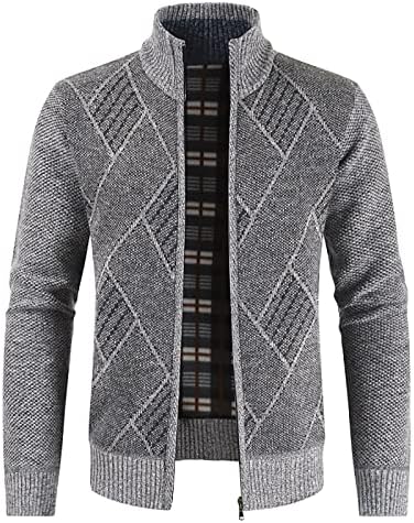 Ymosrh масти палта Зимски машки обичен есенски џемпер за џемпер стојат јака кардиган врвови џемпер блуза палто