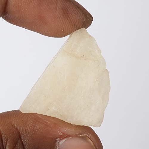 Gemhub Природен месечен камен, камен, 44,95 КТ лековити кристално бело лабав скапоцен камен