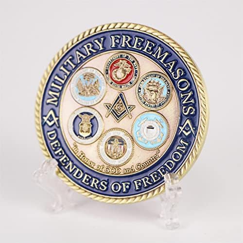 50мм Американски пет армиски медал за колекционерски монети со монети орел монета морнарица комеморативна монета зелена бронзена