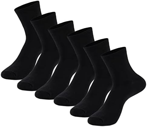 Маџарте Машки Чорапи За Фустани Меки Чисти Памучни Мов Контролни Чорапи На Екипажот за мажи 6/12-Пакет