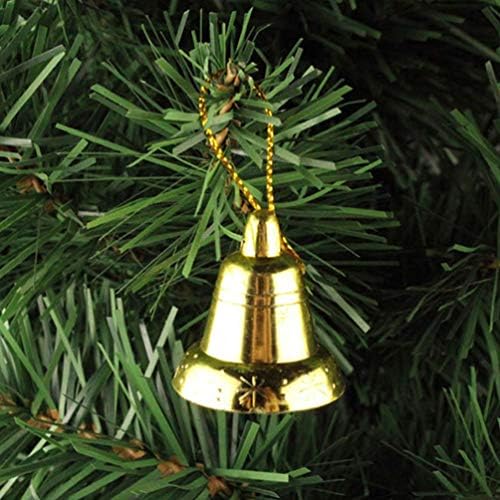 Stobok 30 парчиња златни sвона ingвона за занаети, елка што висат приврзоци, украси за Божиќни украси