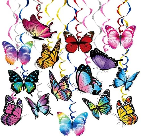 Летна Пролет Пеперутка Виси Вител Партија Материјали 30 Пакет Пеперутка Партија Декор За Деца Пеперутка Роденден Бебе Туш Украси