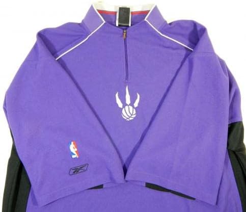 2004-05 Торонто Рапторс Крис Бош 4 Игра користеше Виолетова загрева кошула 2xlt 245 - НБА игра користена