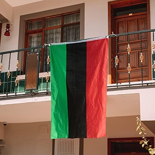 Ebaokuup 2 пакет јуниетенти знаме 3x5 ft afro црно американско знаме црна историја месечно знаме црна слобода знаме на гордоста