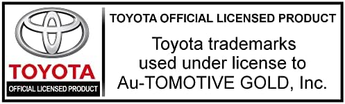 Ау -томотива златен клуч за клучеви ФОБ Компатибилен со логото Toyota Tundra - Премиум црно бисер карабинер