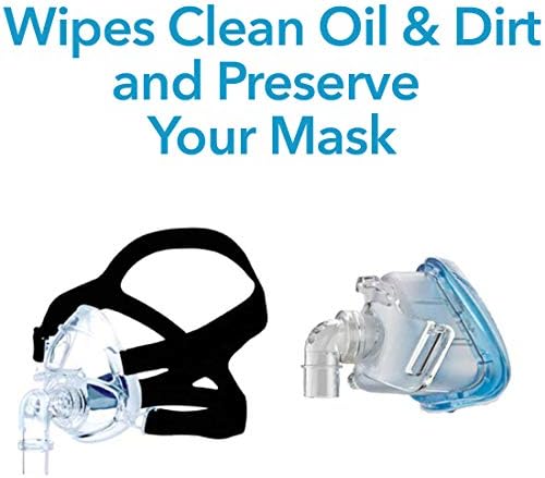 Маски за маски Carex CPAP - 62 Број на марамчиња со миризливи цитрус CPAP за маски за CPAP