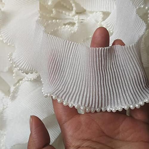 3 јарди 2,36 инчи ширина бисерни мониста, лајли чипка ткаенина трим лента DIY занаетчиски занаети за шиење материјали