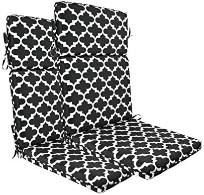 Перници за заменски стол за внатрешни работи на отворено со високи столчиња за заменски столчиња за столче за столчиња од 2 сет од 2