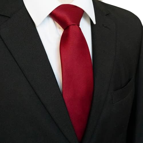 Jemygins цврста боја вратоврска за мажи за деловни активности и свадба