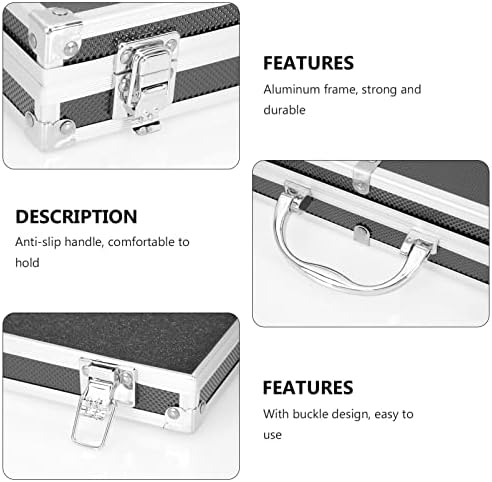 Cabilock Hand Tools Box Utilation Aluminum Storage Re Art Не-мала погодна за контејнер алуминиумска опрема за кревет Цврст мулти- дизајн: