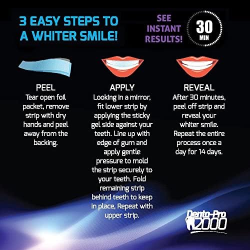 Dentapro2000 Професионални заби за белење на заби Стоматост сертифициран дома за заби Белење на емајл Безбедно видете Резултати веднаш