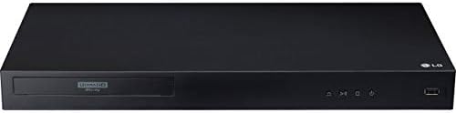 2017 LG 4k Ultra HD 3d Blu-ray Плеер Со Далечински Управувач, HDR Компатибилност, Upconvert DVDs, Ethernet, HDMI, USB Порта, Црна
