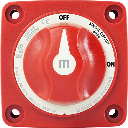 Сино Море Системи 6006 М-Серија Батерија Вклучување/ИСКЛУЧУВАЊЕ СО Копче, Црвено