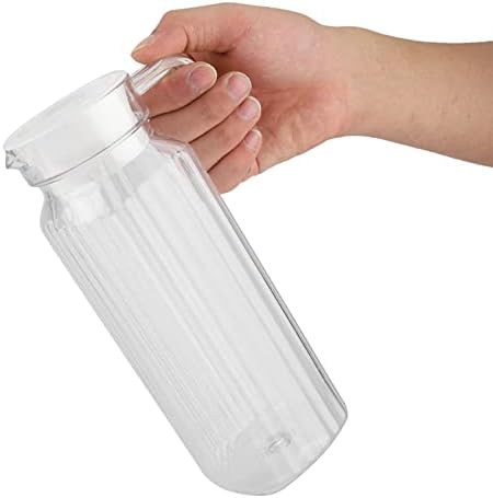 Акрилен про transparentирен пијалок шише, ребрести стаклени пијалоци пијат стомна, шарена вода леден пијалок леден пијалок со капак