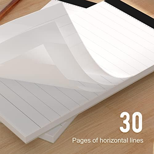 Muiang Notepad 3 ”X5” Меморанти за белешки, Мал џеб со големина на колеџ владееше подлога за пишување со 30 листови, наредени хартија за да се