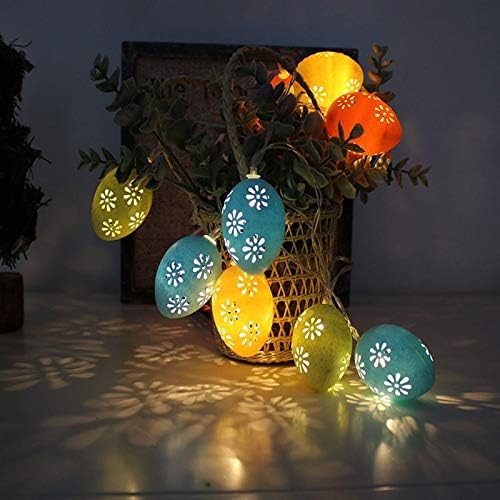 XCEIHE Св. Патрик Ден/Велигденска низа Декорација на светлина повеќебојни затворени и отворени LED романтични декоративни светла