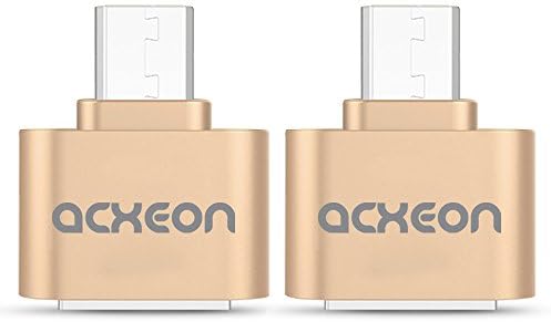 Acxeon Micro USB OTG до USB адаптер - Micro USB машки OTG до USB женски Б адаптер - USB на адаптер за движење