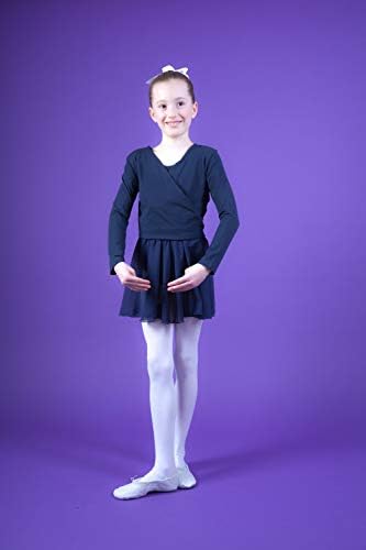 Танцмустер ® Девојки за балетски кардиган - Манди - направено од дополнителна мека и издржлива мешавина од памук