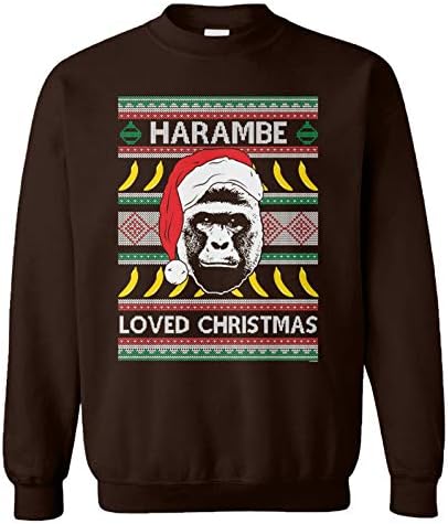 Харамбе го сакаше Божиќ - Rip Gorilla Meme Unisex Crewneck Sweatshirt