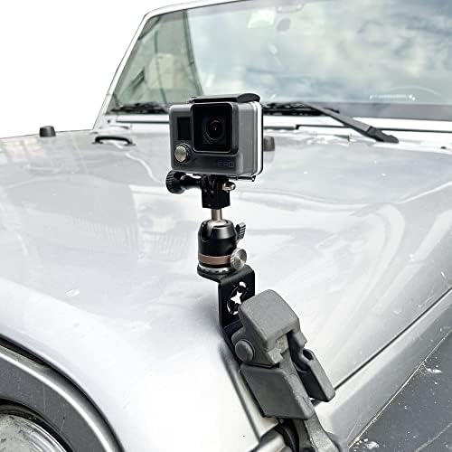 RERPRO за GoPro Акционен држач за монтирање на камерата за 2007-2018 година Jeep Wrangler JK Unlimited 2 врата 4 Додатоци на вратата Аспиратор