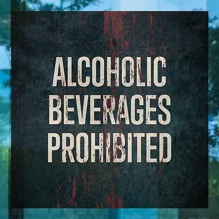 CGSignLab | Забрането алкохолни пијалоци -БОД -СВЕТСКИ РУСТ СВЕТСКИ СВЕТИ | 24 x24