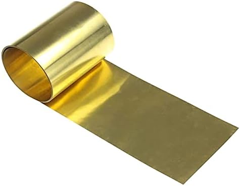Zhengyyuu месинг плоча бакар лим фолија H62 месинг лист за метални занаети Дебелина0.4мм, долг 3000мм/118. 11 -та табла за бакарна
