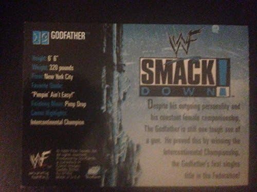WWE WWF The Bood Outograbed 8x10 SmackDown Card 1999 Titan Sports 19 Papa Shango! Ecw tna wcw roh