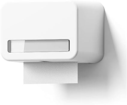 Кутија За Тоалетно Ткиво DEWUFAFA-Држач За Водоотпорна Хартиена Кутија За Ролна Хартиена Цевка-Бела