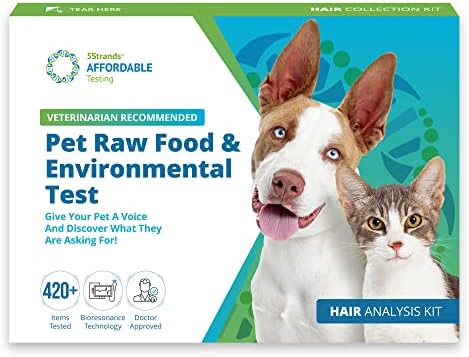 5 -тина тестови за нетолеранција на миленичиња сурова храна и тест за чувствителност на животната средина, домашен тест за кучиња и мачки, комплет