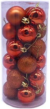 Студиски приврзок за Божиќни топка, декоративни расипливи приврзоци за новогодишни елки кои висат 40мм Божиќни бомби со украси за топки