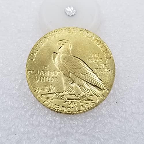 Qingfeng Антички занаети 1916 S верзија Американска половина орел 5 $ златен монета странски сребрен долар