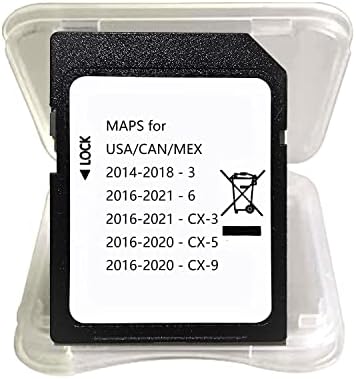 2022 Најнова навигациска Sd Картичка За maz-да 3 6 CX-3 CX-5 CX-9 Навигациска SD Картичка МАПА САД/CA/MEX