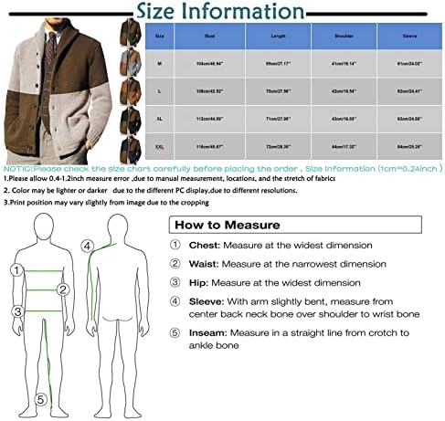 Модни јакни за мажи кардиган џемпери Обичен шал шал, долги ракави во боја блок, копче нагоре, плетени палта
